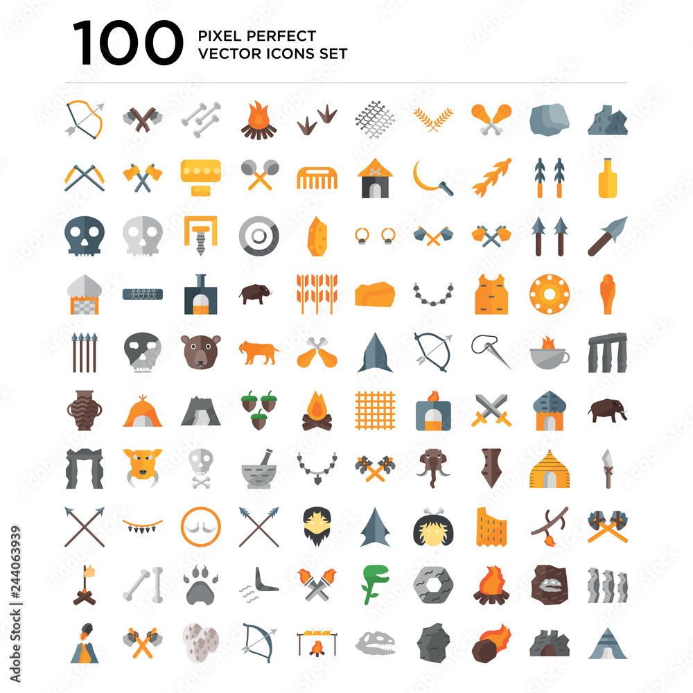 100 pack of Rock, Cave, Meteorite, Skull, Cooking, Bow, Egg, Axe, Volcano icons, universal icon set 100 pack of Rock, Cave, Meteorite, Skull, Cooking, Bow, Egg, Axe, Volcano icons, universal icon set