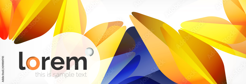 Obraz premium Modern geometric background. Poster template with polygonal elements