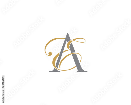 AE EA Letter Logo Icon 002