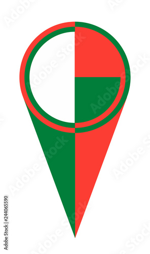 Free Download Madagascar Map Pointer Location Flag - GFXLoad