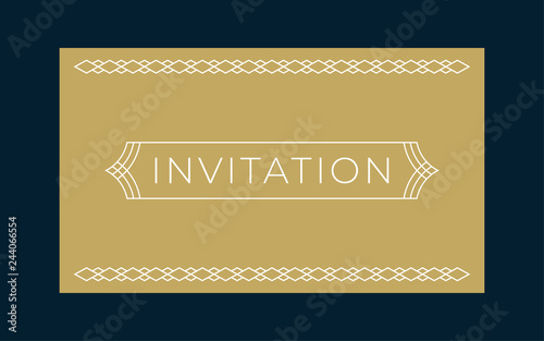 Decorative Gift & Invitation Card Template (Live Stroke Path)