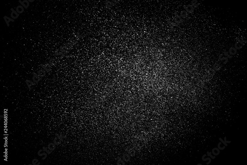 water splash isolated on black background