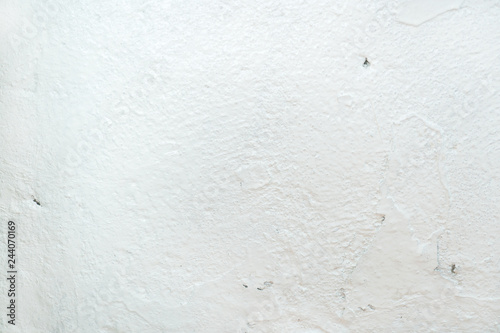 Grungy white concrete wall background. Background from high detailed fragment stone wall. Cement texture.
