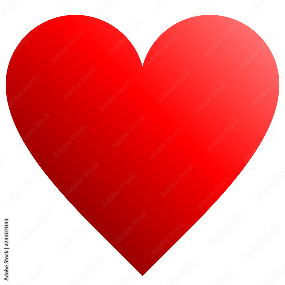 Heart symbol icon - red gradient, isolated - vector Heart symbol icon - red gradient, isolated - vector