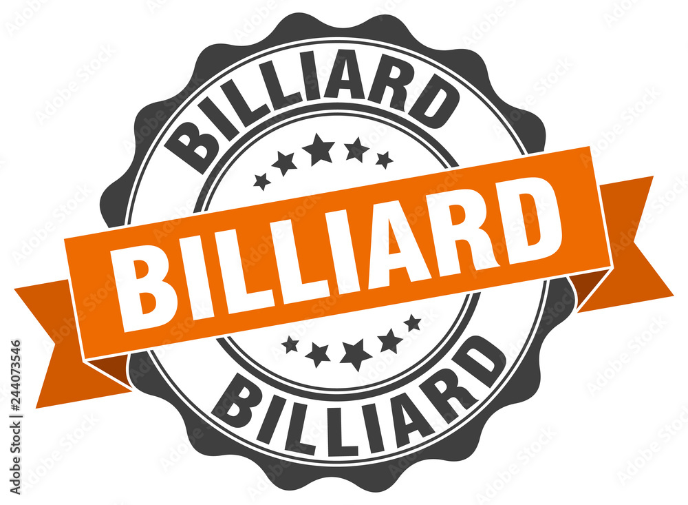 Obraz premium billiard stamp. sign. seal