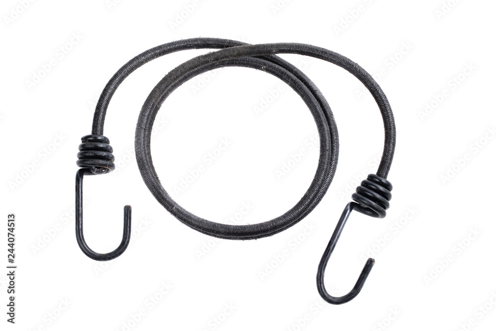 elastic bungee black on a white background elastic bungee black on a white background