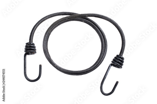 Obraz na płótnie elastic bungee black on a white background w salonie