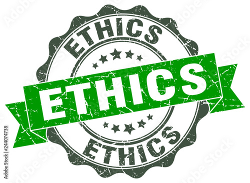 ethics stamp. sign. seal