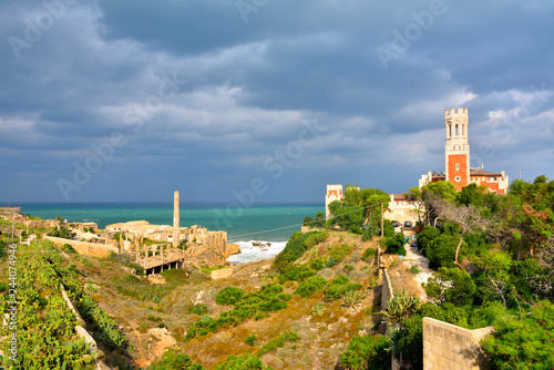 tafuri castleand tonnara portopalo di capo passero, syracuse, sicily, italy photo