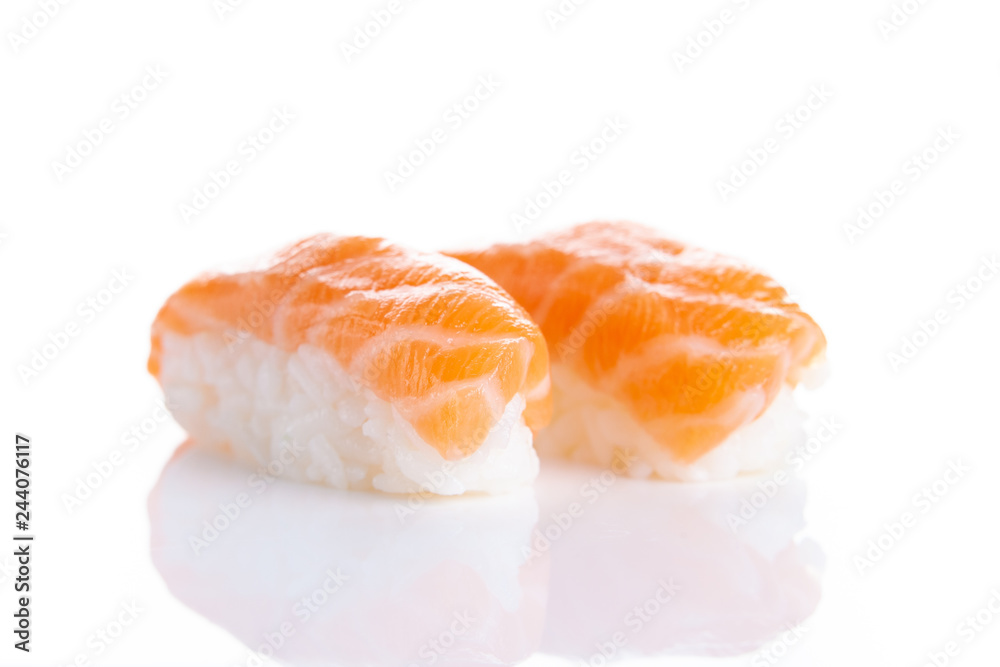 Isolated sushi nigiri