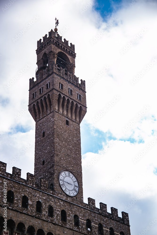 Arnolfo Tower in Florence at sunrise, Italy