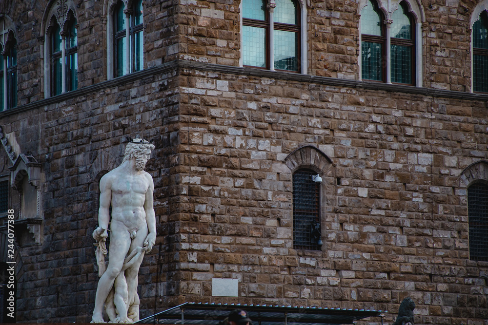 Piazza della Signoria statue of David by Michelangelo