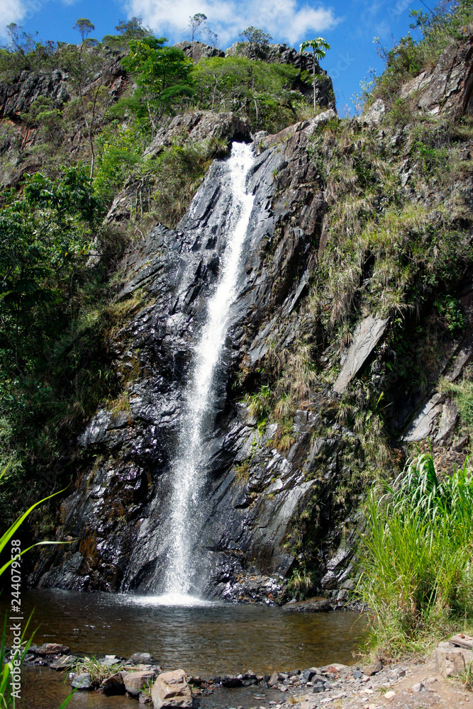 Fototapeta premium Brazilian waterfalls in Minas Gerais river cascades