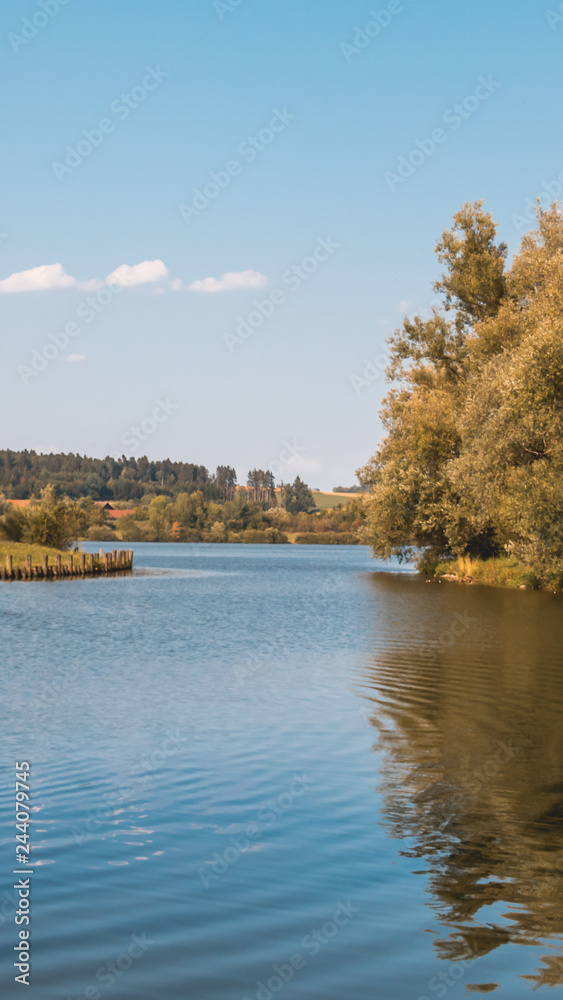 Fototapeta premium Smartphone HD wallpaper of beautiful view near Pfarrkirchen - Bavaria - Germany