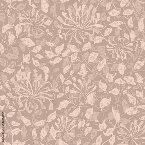 Design of modern fabric pattern. Floral pattern for your design. Illustration. Modern seamless pattern for interior decoration, wrapping paper, graphic design, clothes and textile. Vector. Background. © ptashca