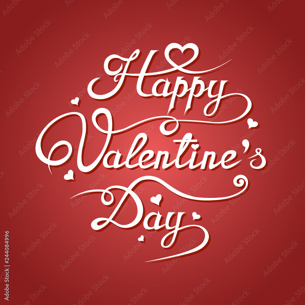Happy Valentines Day romantic greeting card illustration Happy Valentines Day romantic greeting card illustration