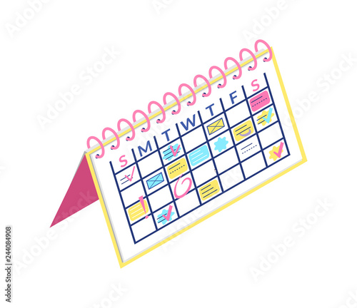 Calendar Cardboard Paper, Business  Plan Organizer