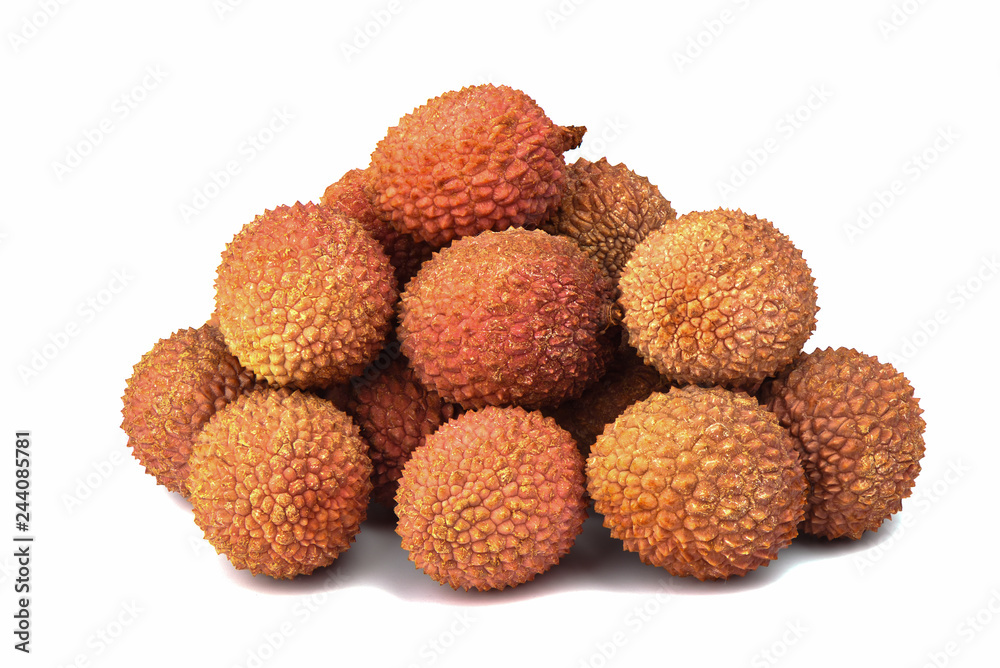Lychee, Lat. Litchi chinensis - Chinese plum - a small sweet and Lychee, Lat. Litchi chinensis - Chinese plum - a small sweet and