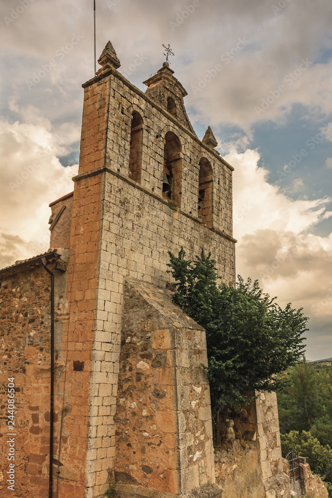 Church of Santa María in El Negredo in the region of Riaza, province of Segovia (Spain)