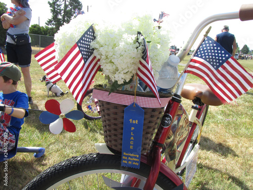 flower basket on front of bike