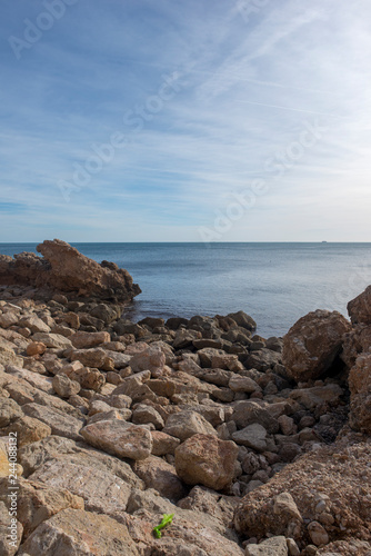 The mediterranean sea in the ametlla de mar, Costa daurada