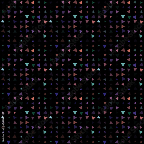 Abstract seamless pattern background with multi-colored varied triangles.