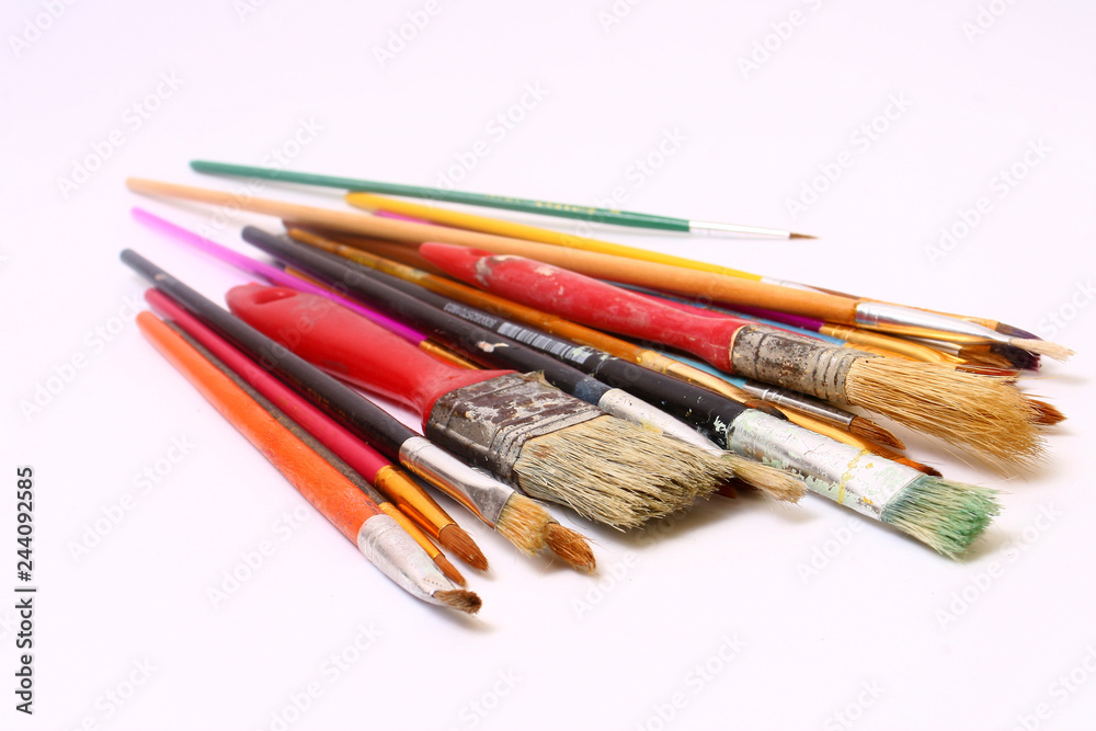 Fototapeta premium Colorful paint brushes