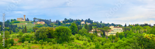 Beautiful panorama in the countryside around Florence.