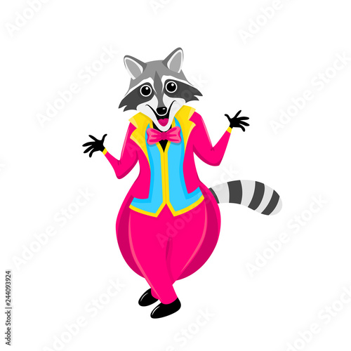 Raccoon showman