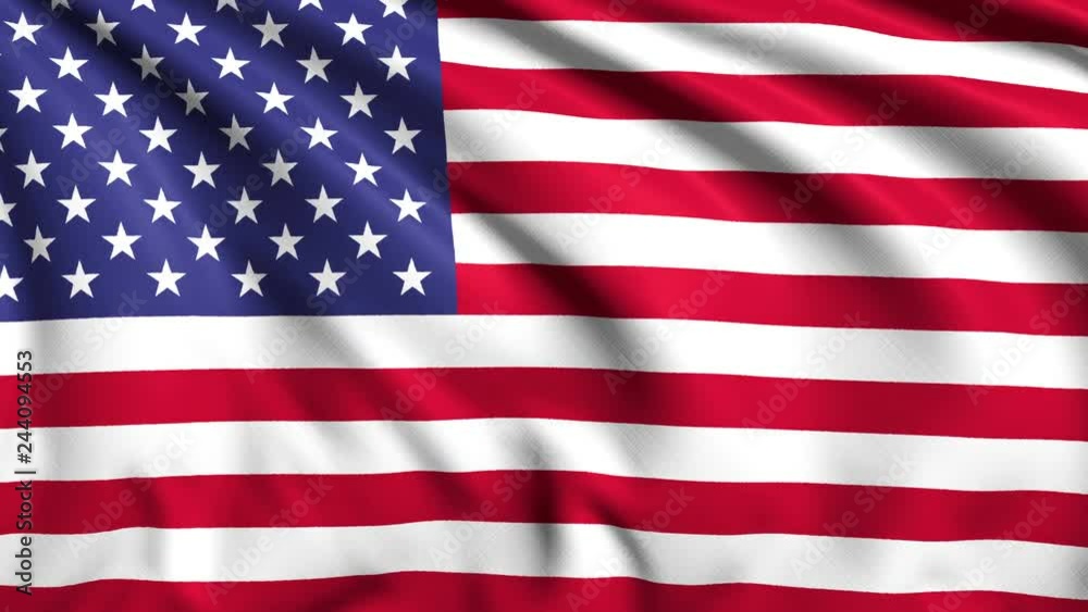 American flag with fabric structure in the wind (loopable) American flag with fabric structure in the wind (loopable)