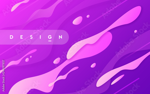 Abstract gradient geometric design, colorful wavy minimal backgr