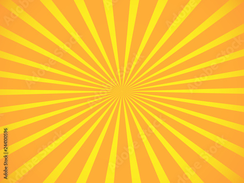 Beautiful background concept for circus with orange and yellow circular rays