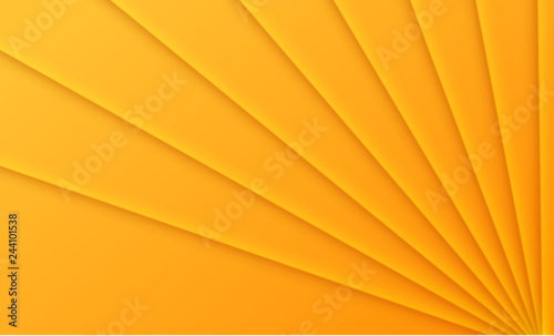 Orange paper background with abstract geometric pattern.