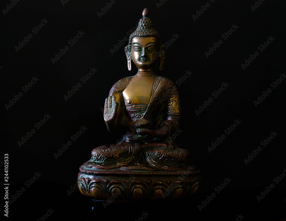 Antique Buddha metal statue Antique Buddha metal statue