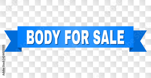 Fotografia, Obraz BODY FOR SALE text on a ribbon
