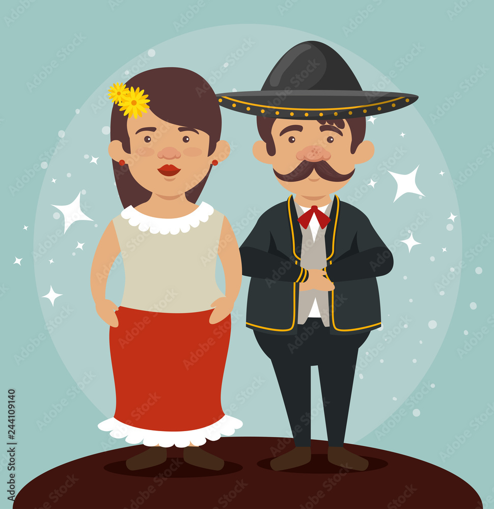 mariachi man and woman to celebrate day of the dead mariachi man and woman to celebrate day of the dead