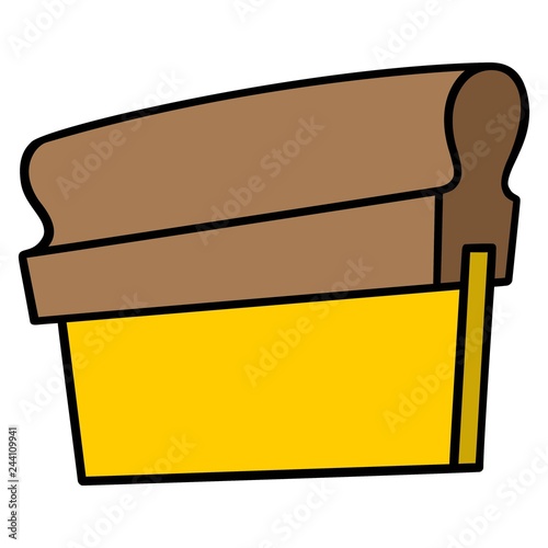 Screen Printing Squeegee - A vector cartoon illustration of a Screen Printing Squeegee.
