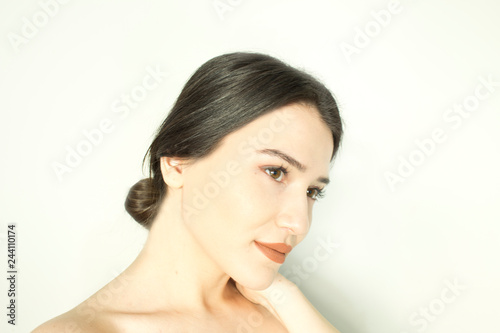 Beautiful woman face - close up