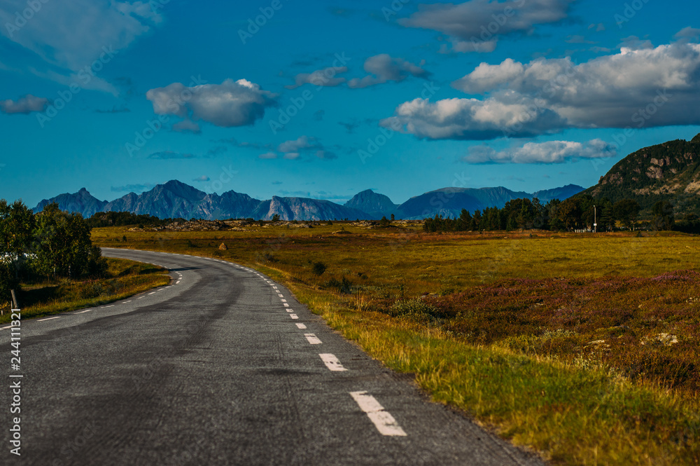Road  in  Straumnes, Lofoten Islands, Norway