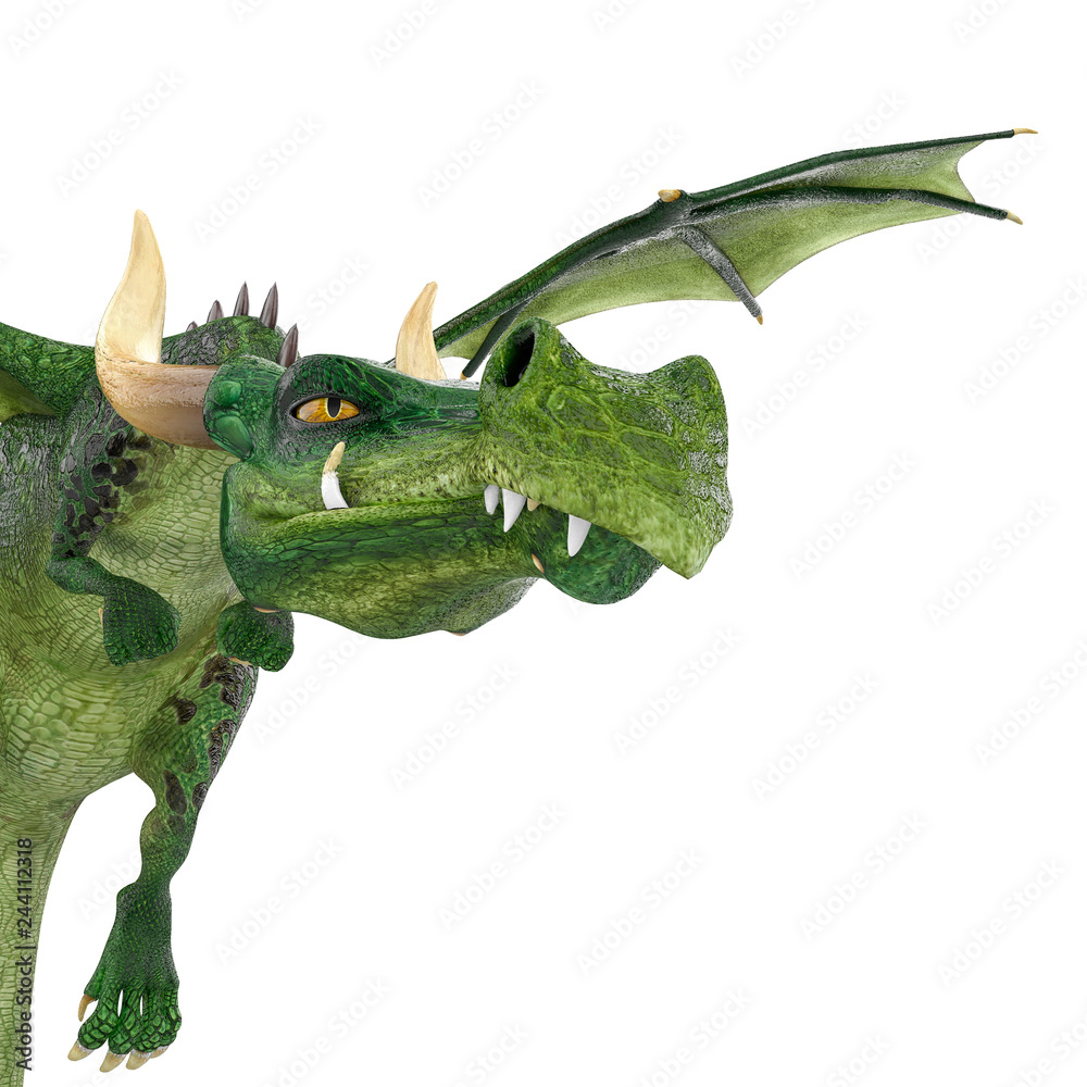 green dragon cartoon in a white background green dragon cartoon in a white background