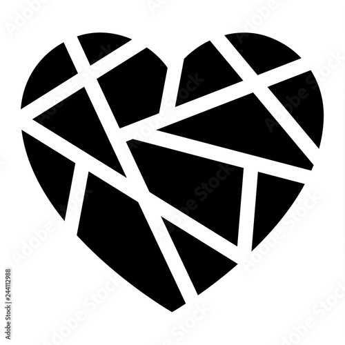 Love icon or Valentine's day sign designed for celebration.