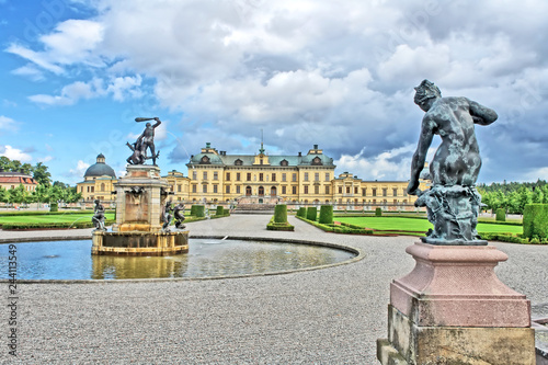The Drottningholm Palace - private residence of the Swedish royal family.