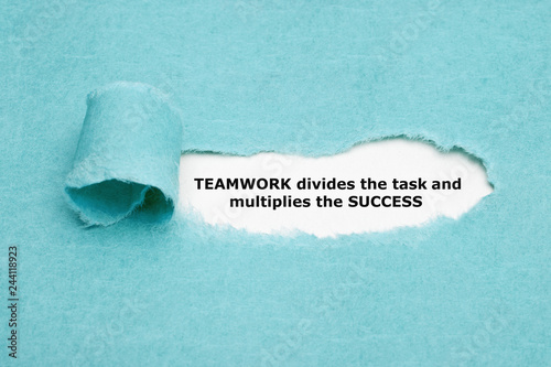 Картината върху платно Teamwork Divides Task And Multiplies Success
