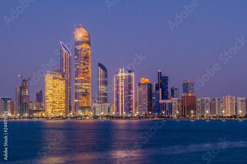 Skyline of Abu Dhabi  United Arab Emirates