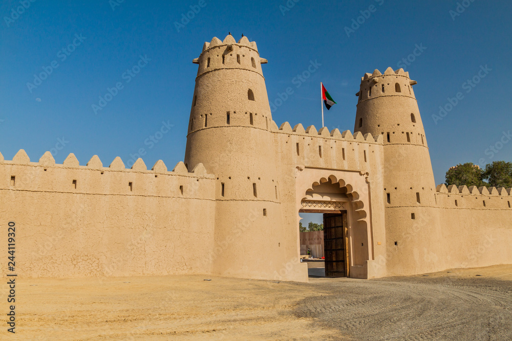 Gate of Al Jahili Fort in Al Ain, United Arab Emirates
