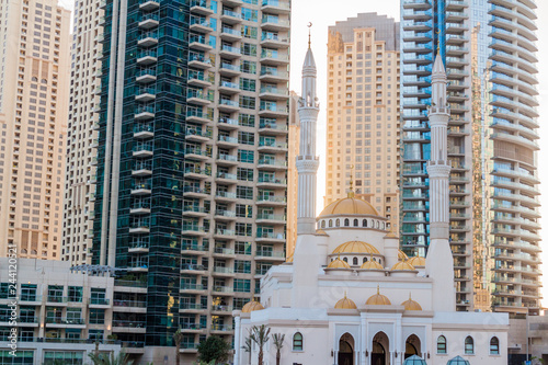 Mohammed Bin Ahmed Almulla Mosque in Dubai Marina, UAE photo