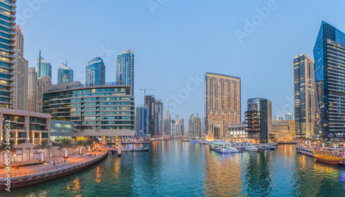 Panorama of Dubai Marina, UAE © Matyas Rehak