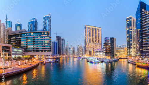 High rise buildings in Dubai Marina, UAE © Matyas Rehak