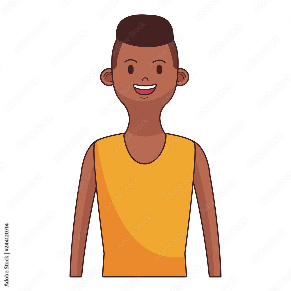 man afroamerican avatar portrait man afroamerican avatar portrait