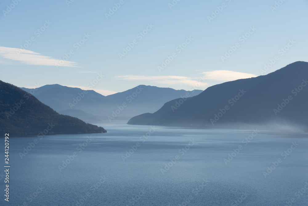 View of Lake Maggiore, Italy